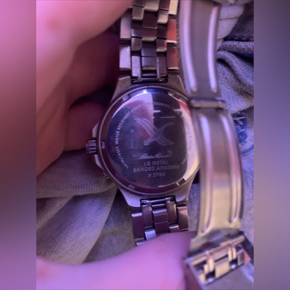 Men’s Vintage Watch Eddie Bauer Diver #3784/927 798 Stainless Steel & Silver - Picture 4 of 4